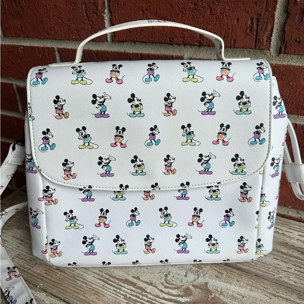 Loungefly Mickey Pastel Poses Crossbody Gem
